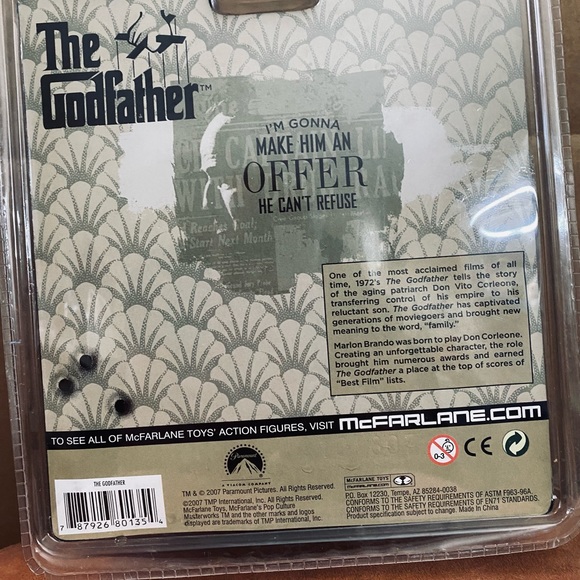 COPY - The Godfather don Vito Corleone from the film The Godfather action figur… - Picture 15 of 15